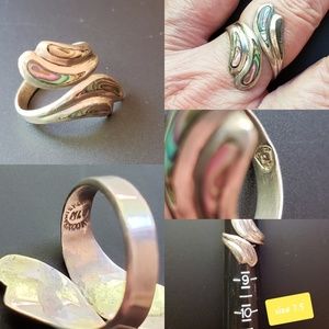Sterling Silver Abalone Ring